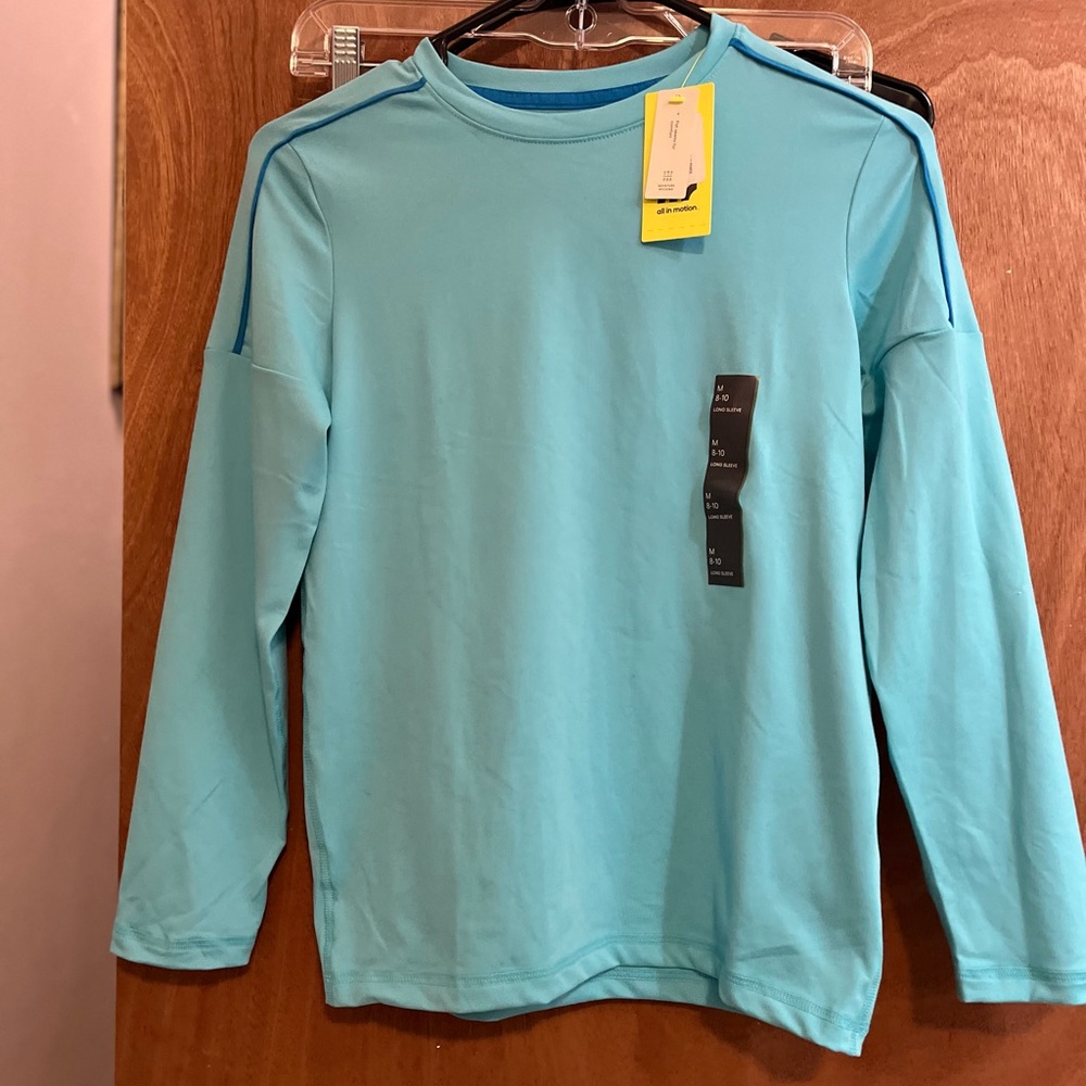NWT All in Motion Rash Guard Blue Shirt